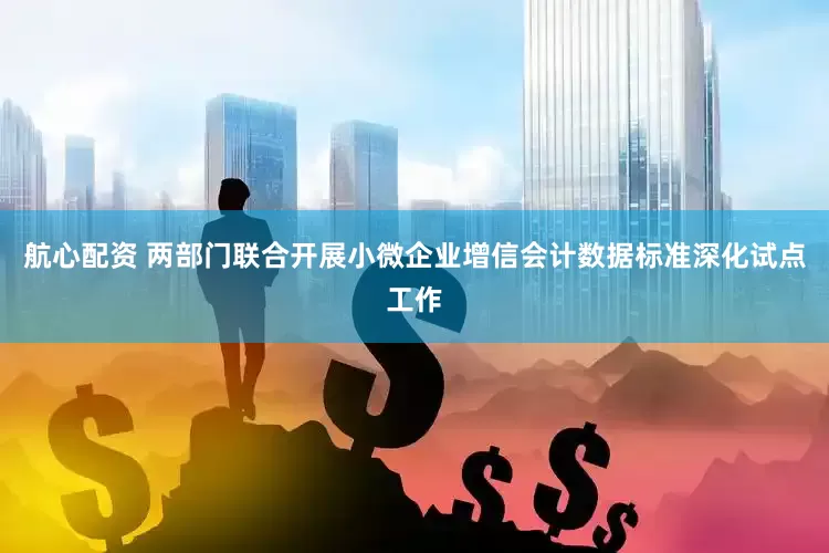 航心配资 两部门联合开展小微企业增信会计数据标准深化试点工作